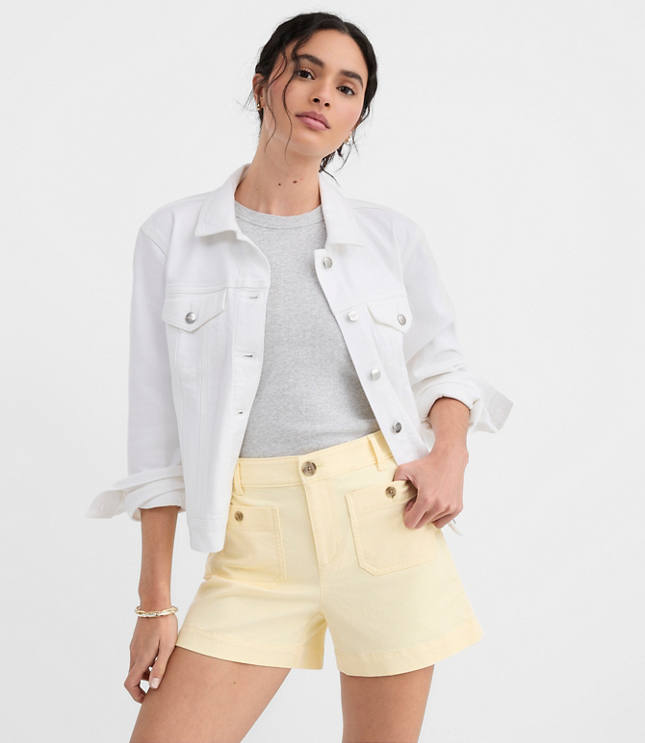 Petite Palmer Shorts in Twill