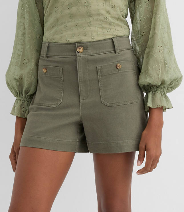 Petite Palmer Shorts in Twill