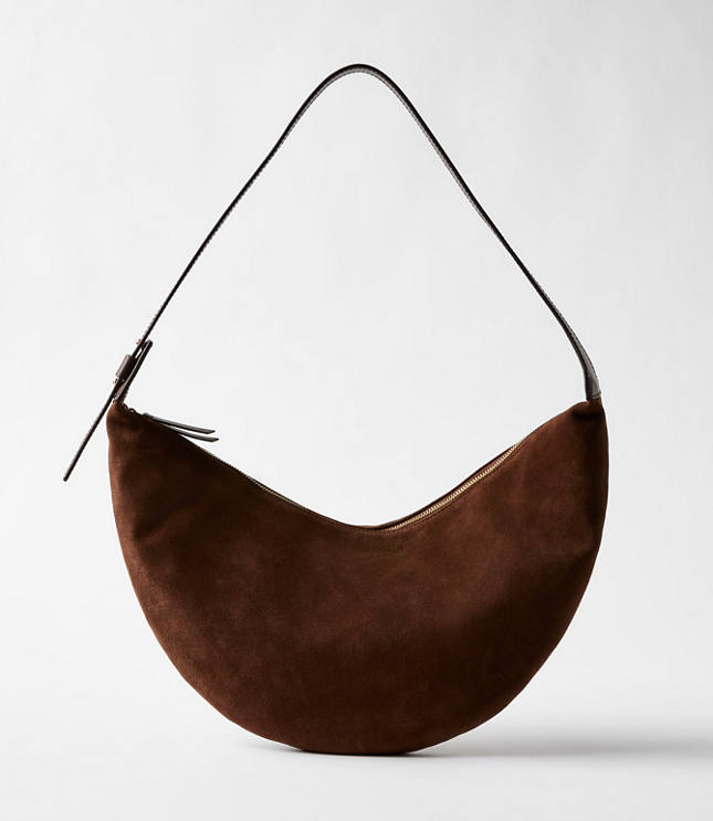 Suede Hobo Bag