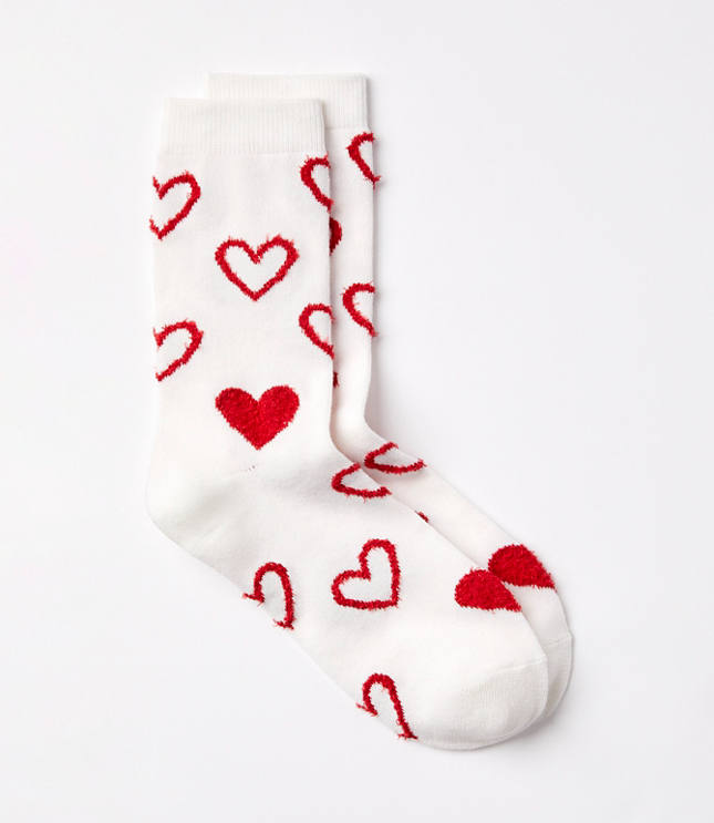 Open Heart Crew Socks