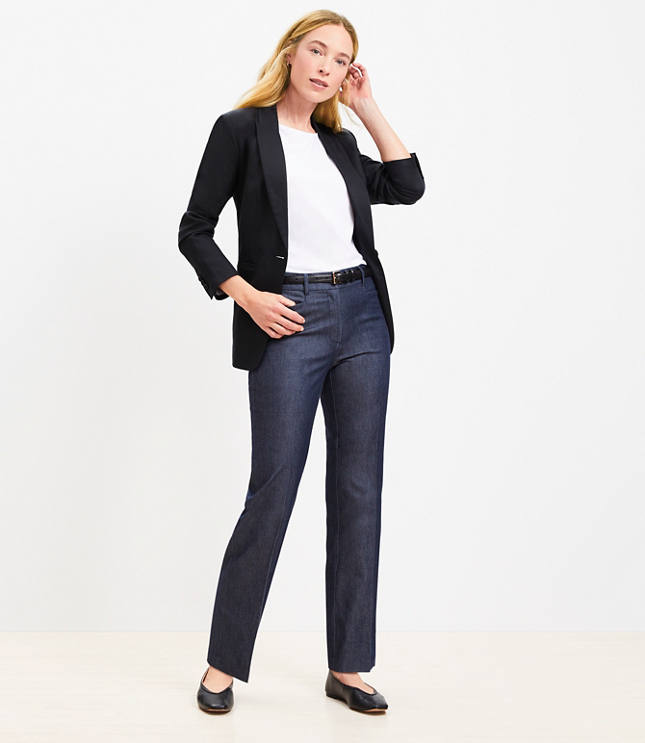 Tall Parker Straight Pants in Refined Denim