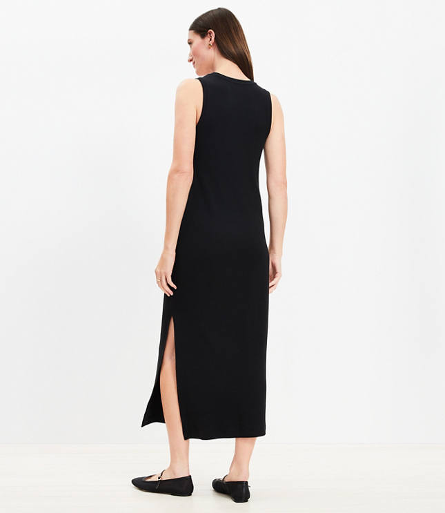 Petite Perfect Ribbed Tank Midi Dress