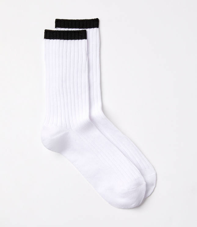 Tipped Crew Socks