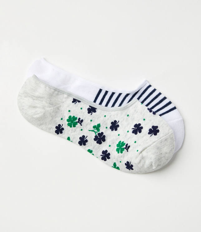 Clover & Stripe No Show Sock Set