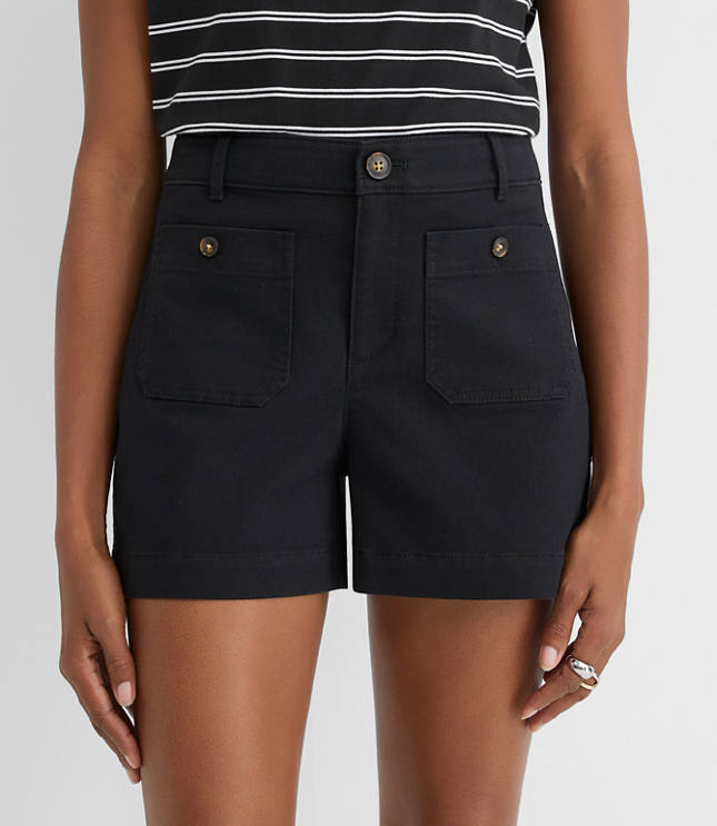 Curvy Palmer Shorts in Twill