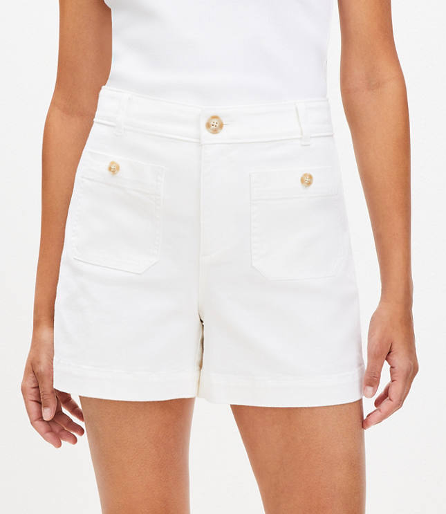 Curvy Palmer Shorts in Twill