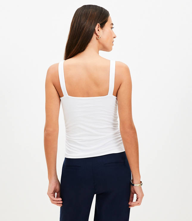 Ruched Empire Waist Tank Top