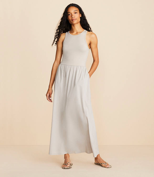 Lou & Grey Wanderweave Cutout Midi Dress