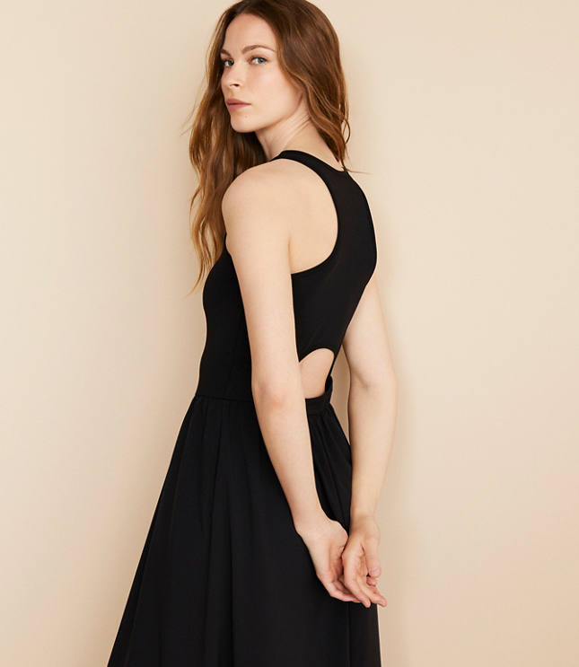 Lou & Grey Wanderweave Cutout Midi Dress