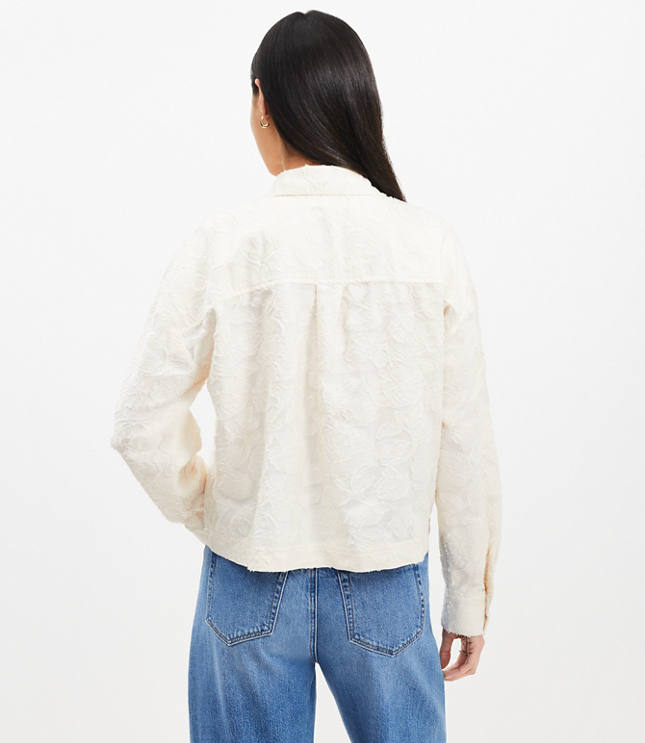 Petite Clip Wide Sleeve Modern Utility Shirt