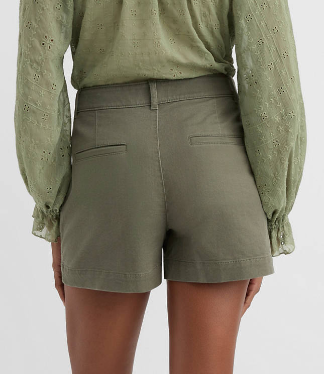 Petite Curvy Palmer Shorts in Twill