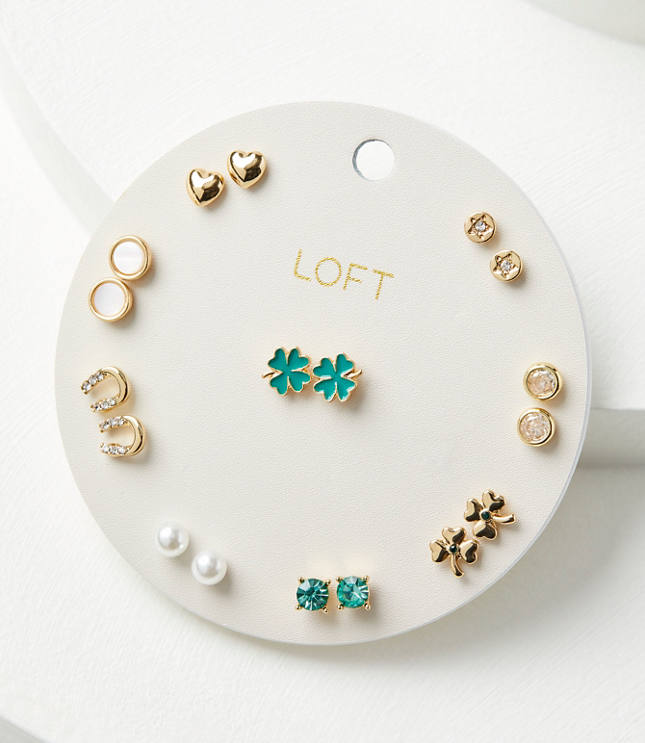 Clover Stud Earring Set