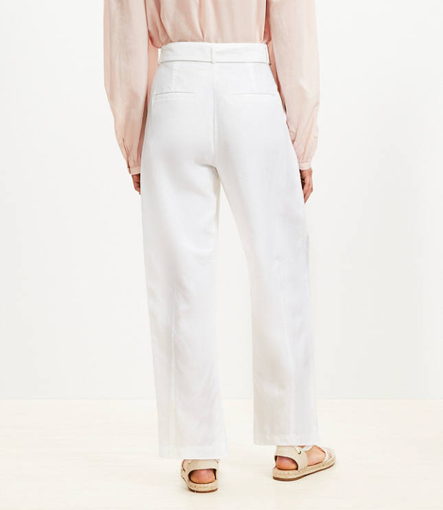 Belted Barrel Pants