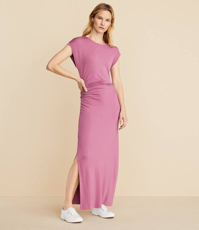 Lou & Grey Signaturesoft Side Cinched Midi Dress