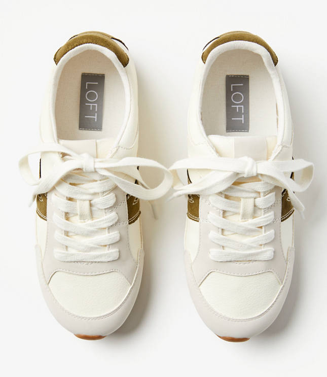 Metallic Low Profile Sneakers
