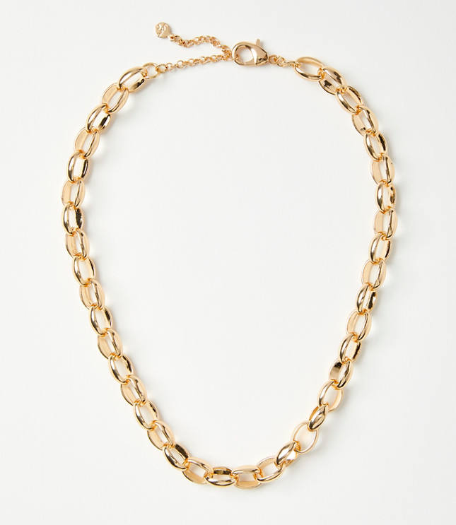 Chain Link Statement Necklace