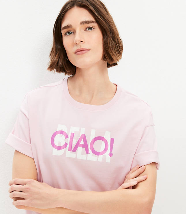 Petite Ciao! Bella Jersey Modern Tee