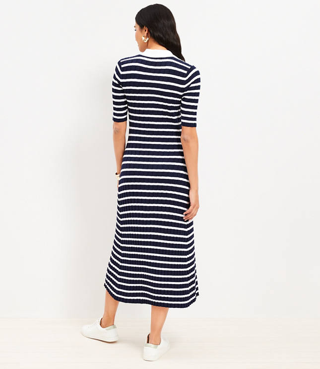 Jodie Stripe Polo Dress