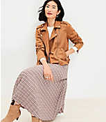 Faux Suede Moto Jacket carousel Product Image 2