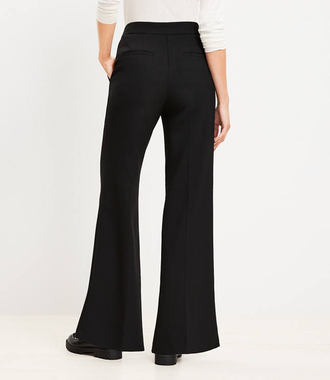 Wide Leg Trousers in Doubleface