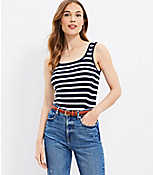 Stripe Ribbed Sweater Tank Top carousel Product Image 1