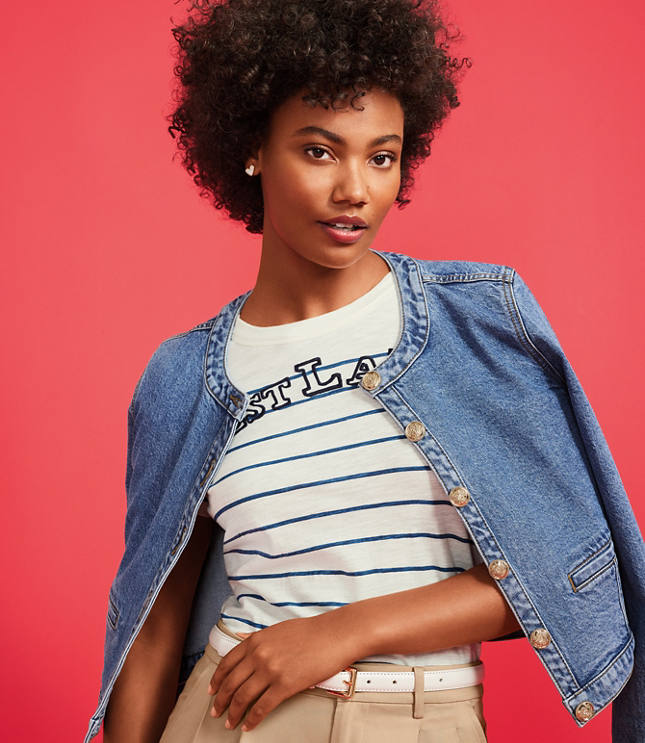 Boxy Washed Denim Jacket - Women - Ready-to-Wear