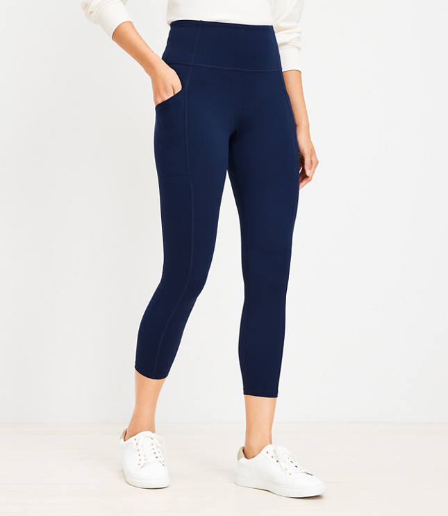 Lou & Grey High Waist Softsculpt Side Pocket 7/8 Leggings