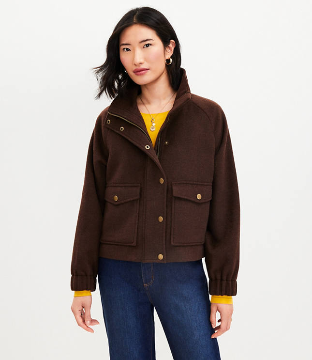 Petite Tie Waist Utility Jacket