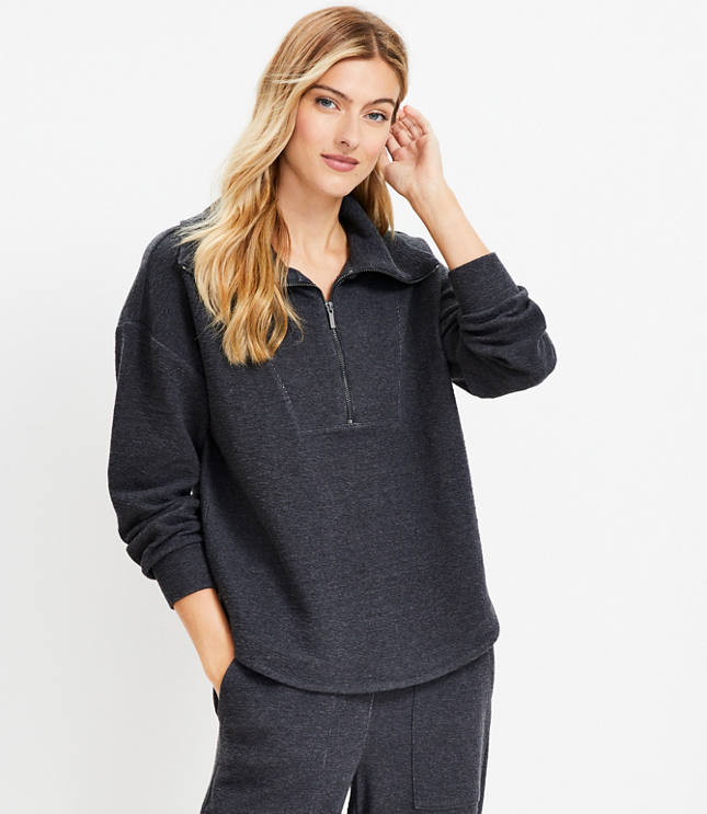 Lou & Grey Luvstretch Zip Top  Lou & grey, Black womens, Effortless style