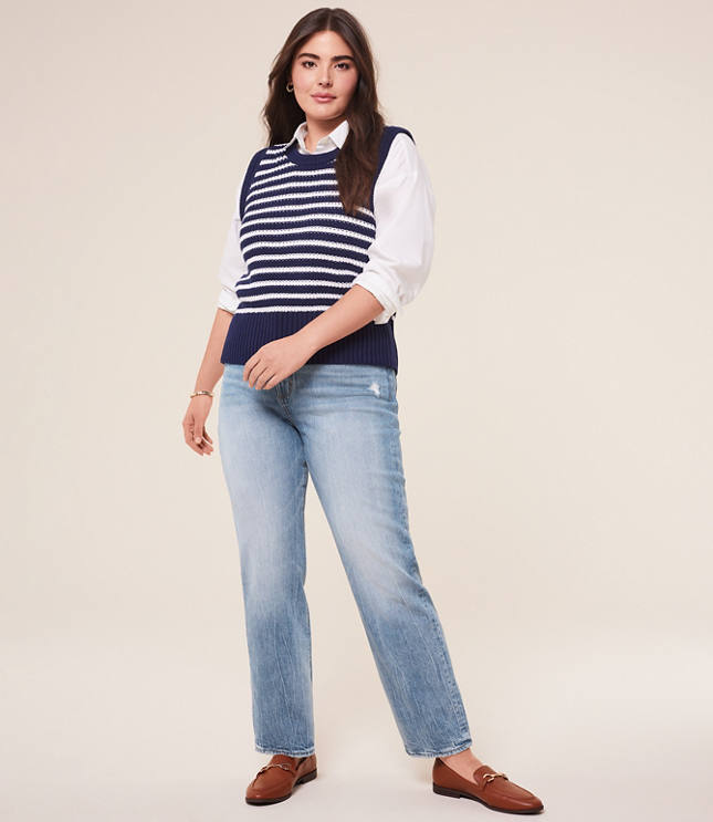 Retro indigo stripe on sale jeans