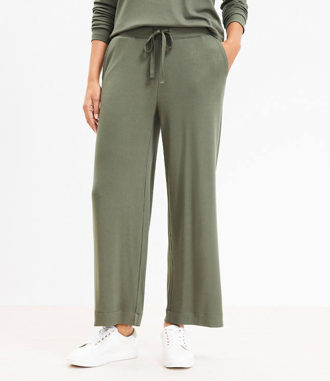 Lou & Grey Ribbed Wide Leg Pants