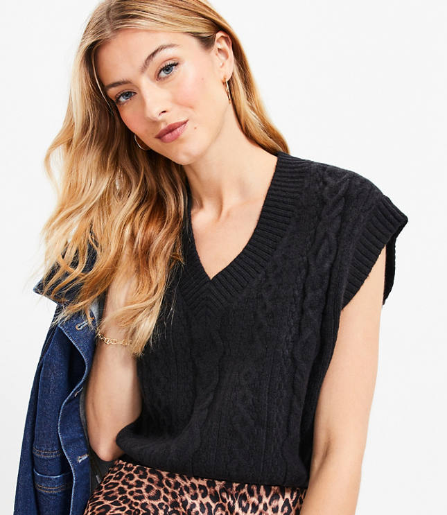 Petite sweater outlet vest