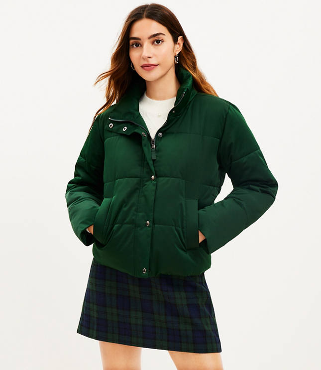 Sateen Puffer Jacket