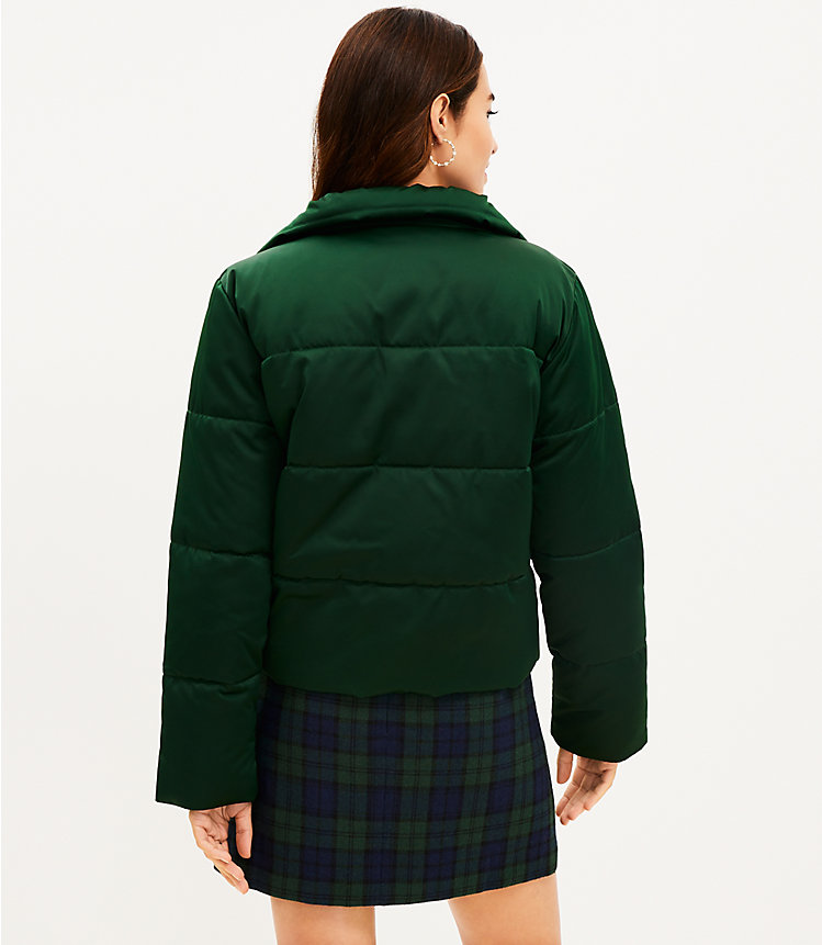 Sateen Puffer Jacket image number 3