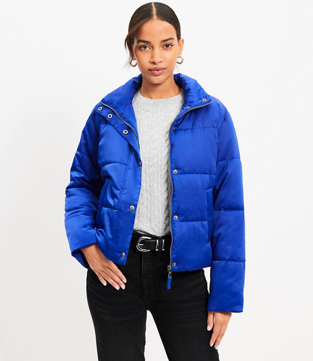 Sateen Puffer Jacket