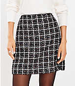 Shimmer Tweed Shift Skirt carousel Product Image 2