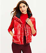 Lou & Grey Hooded Active Puffer Vest carousel Product Image 1
