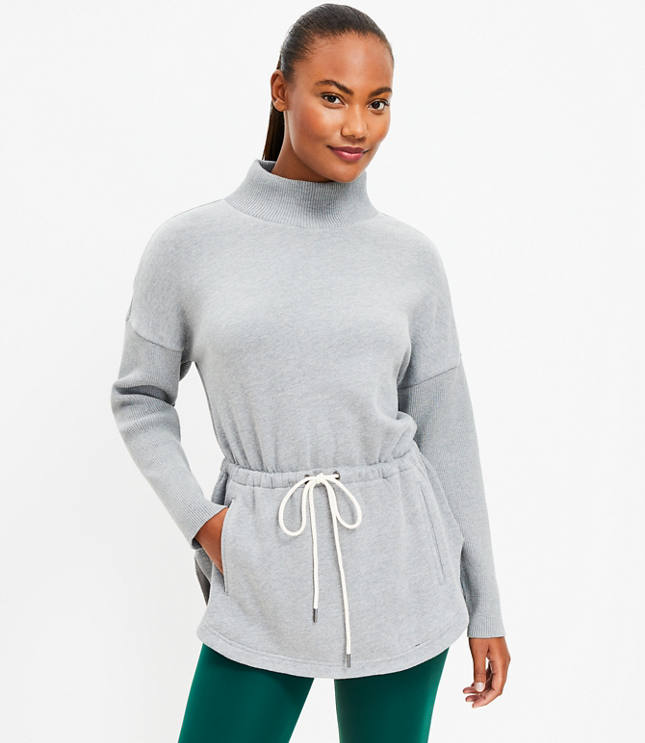 Petite Lou & Grey Brushed Wafflestitch Cowl Tunic Top