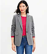 Petite Puppytooth Knit Elbow Patch Modern Blazer carousel Product Image 1