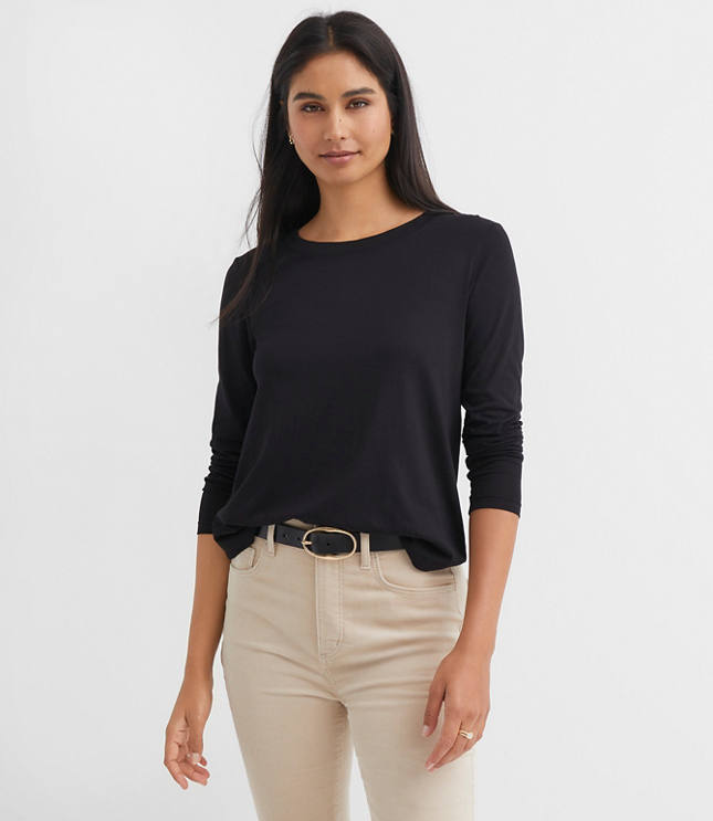 Petite Long Sleeve Everyday Tee