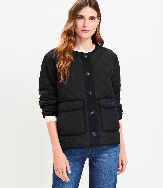 Petite Quilted Field Jacket