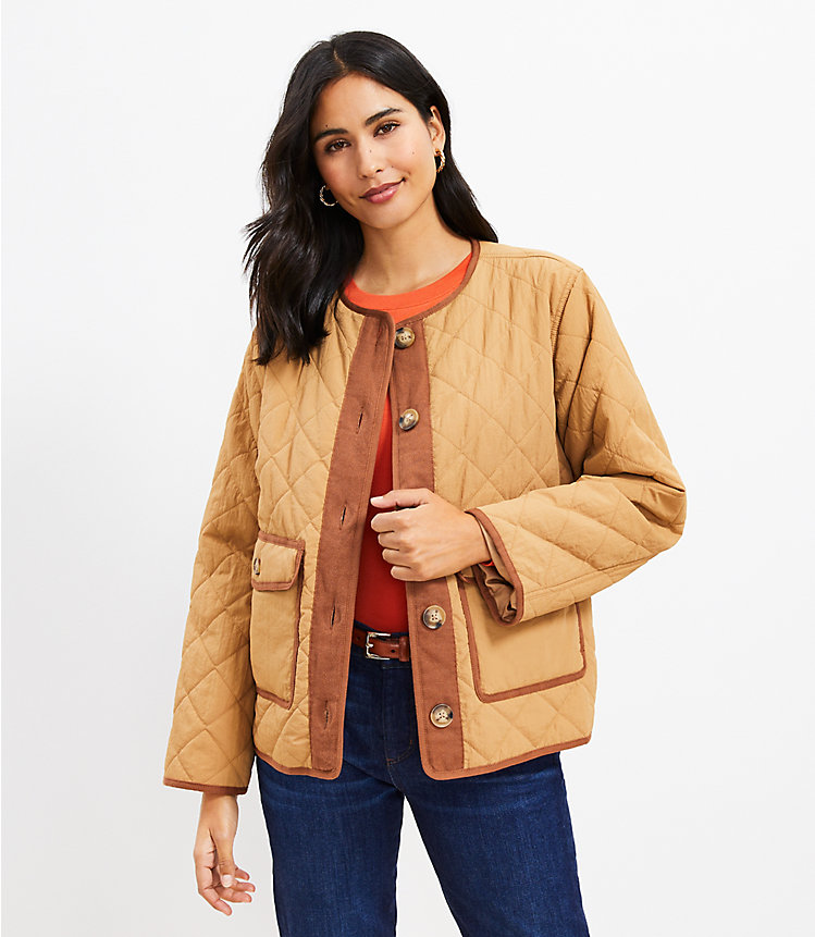 Petite Quilted Field Jacket image number null