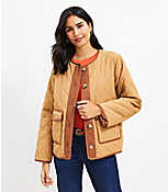 Petite Quilted Field Jacket carousel Product Image 1
