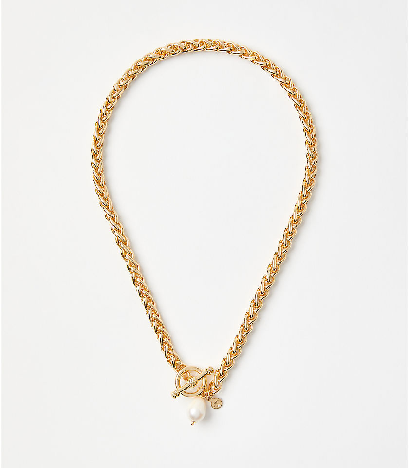 Pearlized Toggle Necklace