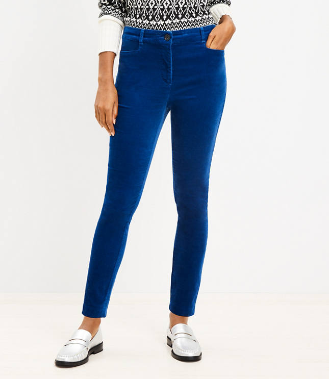 Tall Sutton Skinny Pants in Velvet