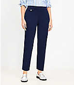 Curvy Button Pocket Riviera Slim Pants in Bi-Stretch carousel Product Image 1
