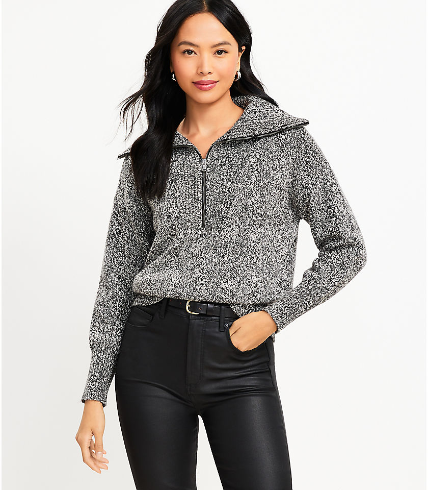 Petite Half Zip Sweater
