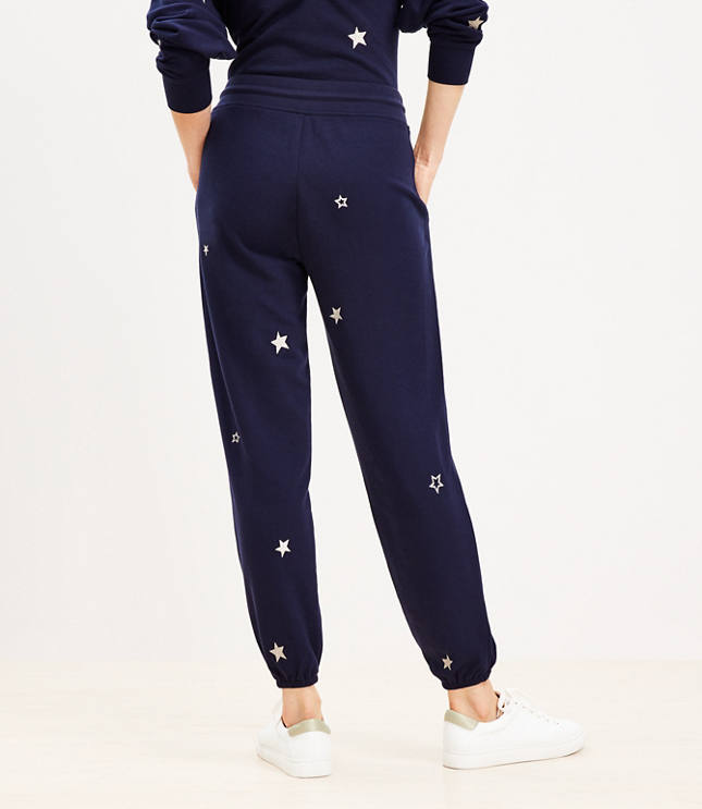 Lou Grey Star Cozy Cotton Terry Sweatpants