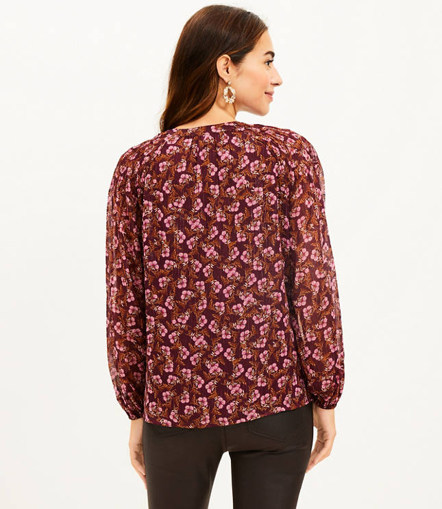 Purple Fringe Relaxed Top