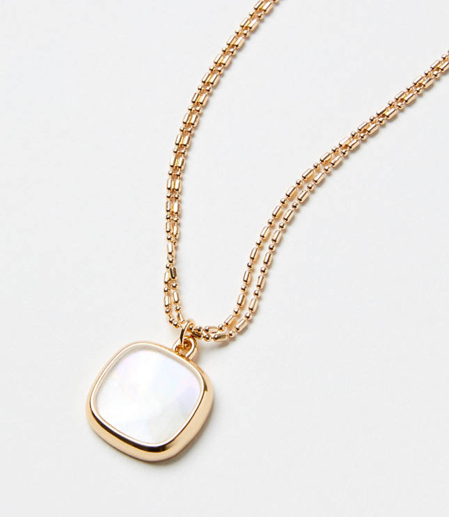 Double Chain Pendant Necklace